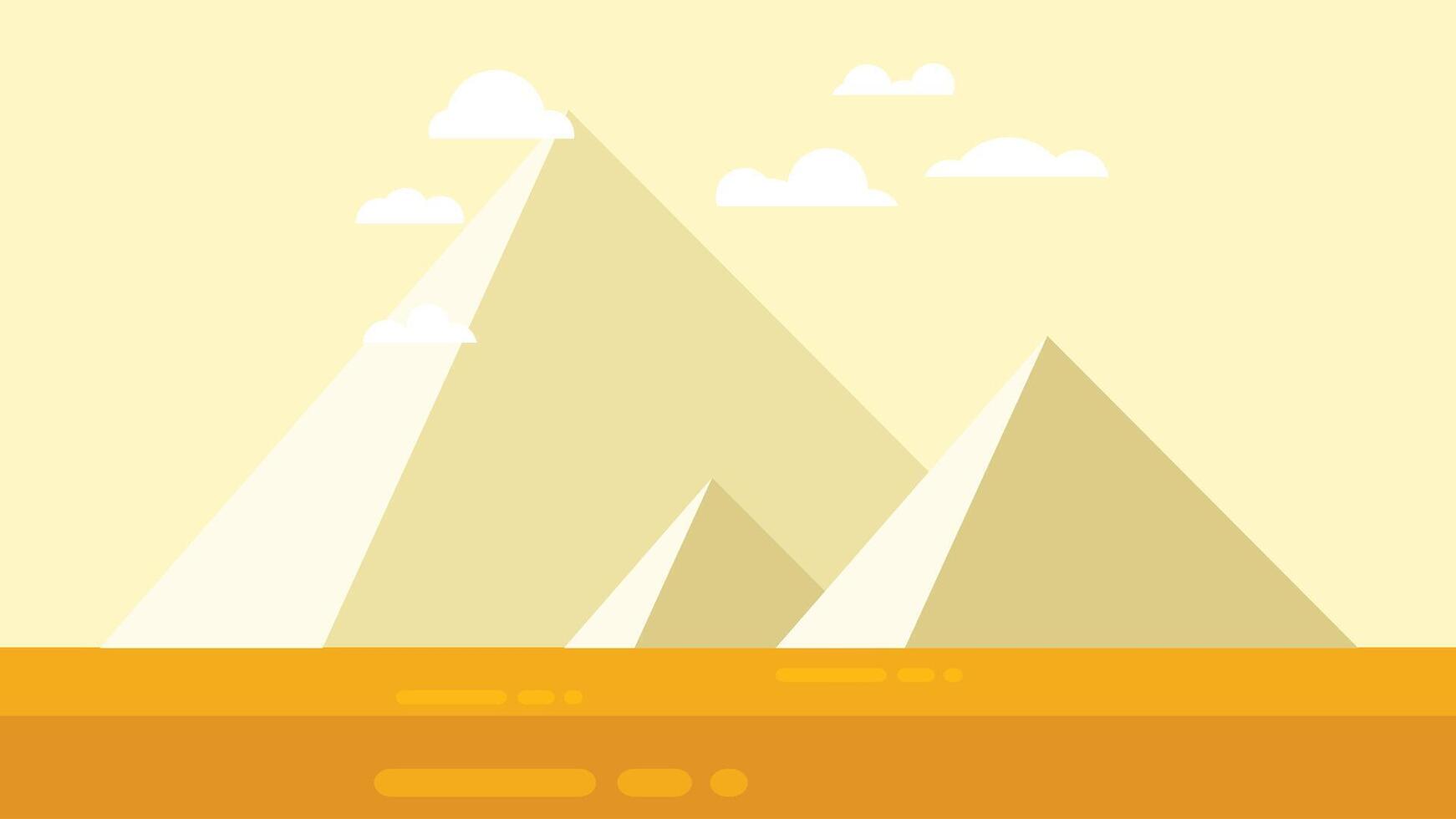 Egyptian Pyramids in Giza pharaonic civilization vector