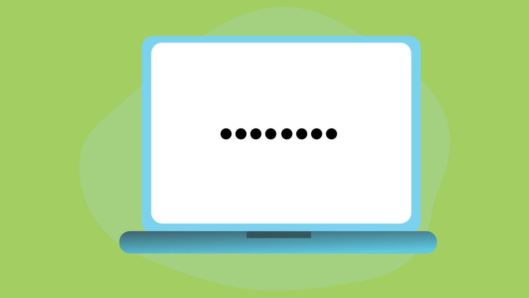 Password user authentication design vector