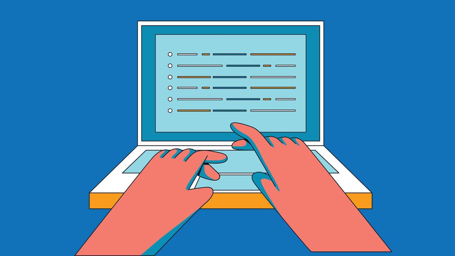 Application development programmer Flat design vector