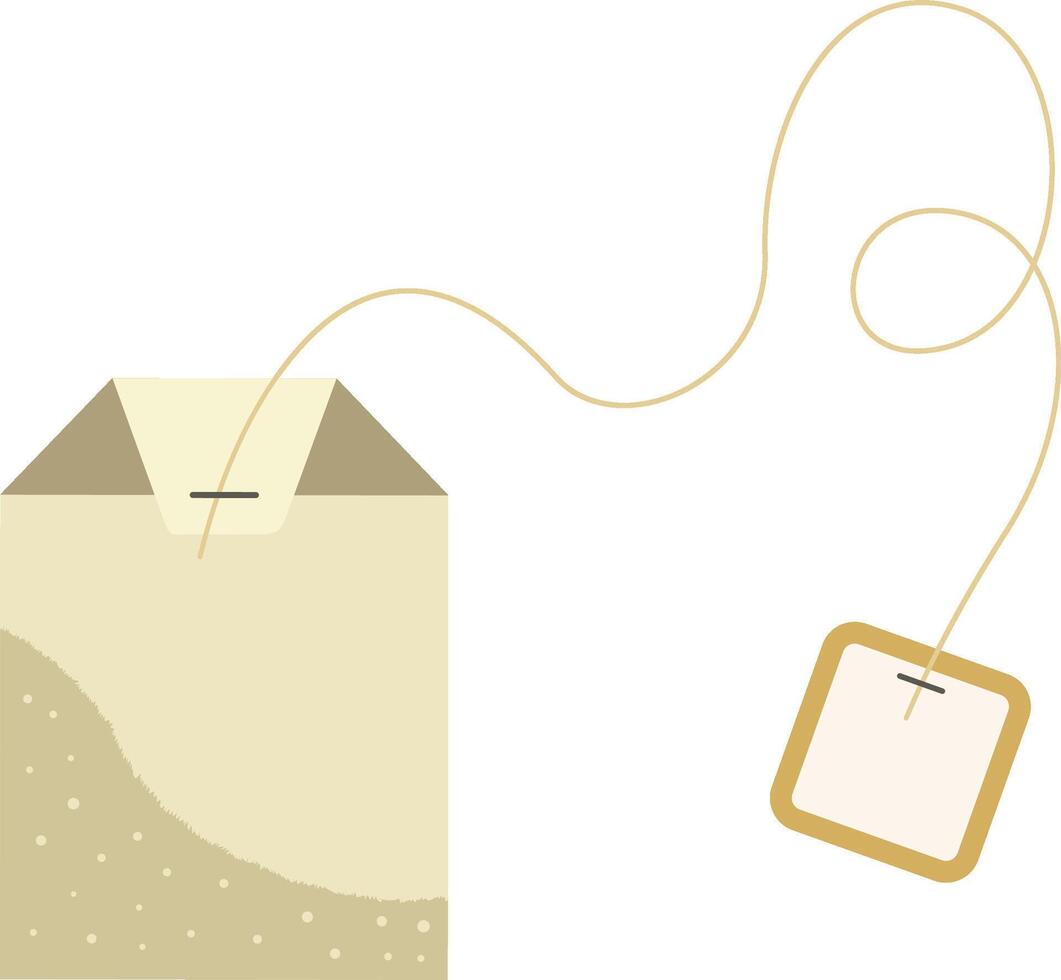 Tea infusion package bag vector