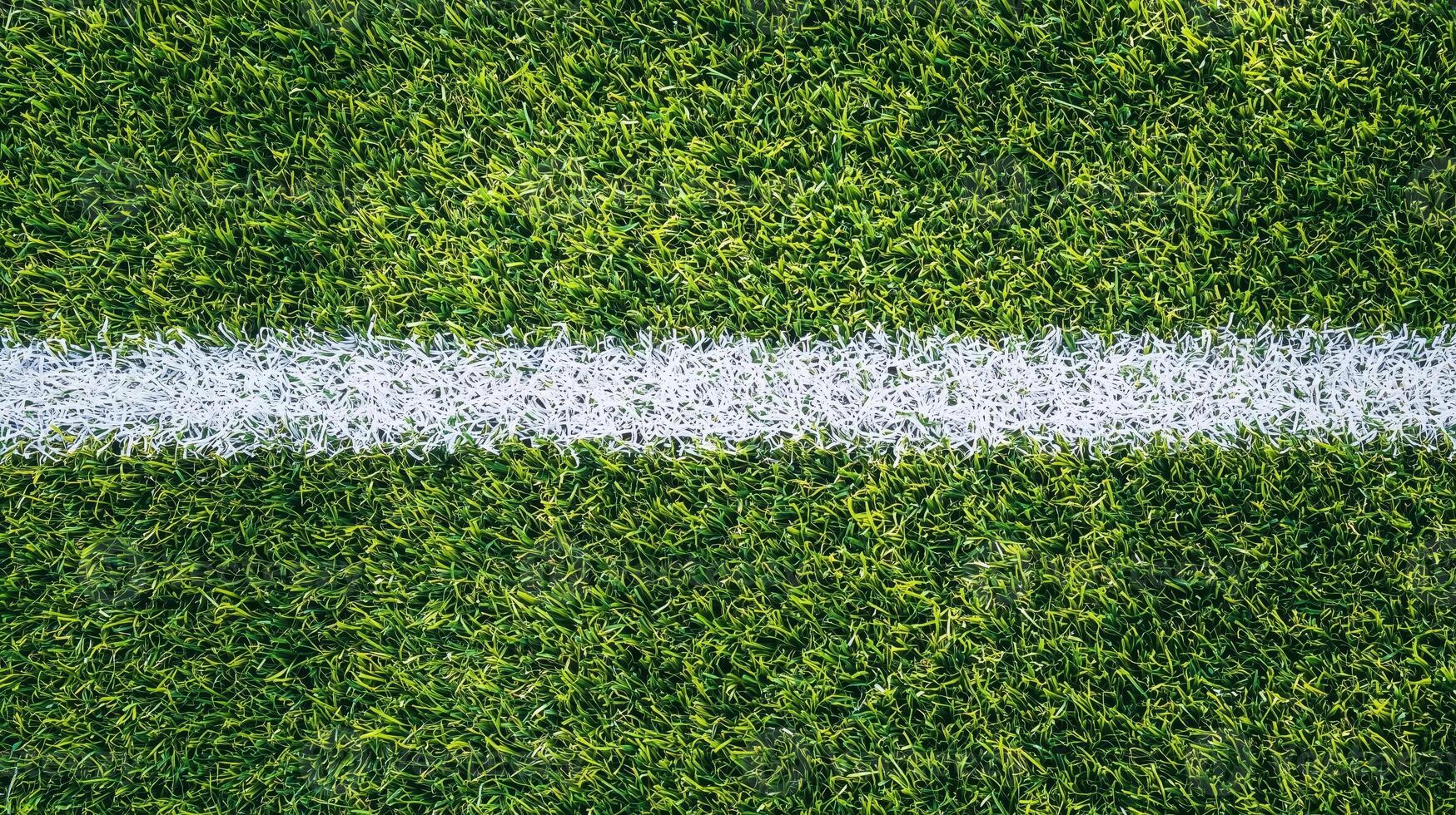 Close-Up of White Line on Green Grass Field - Perfect for Sports, Nature, and Background Themes photo