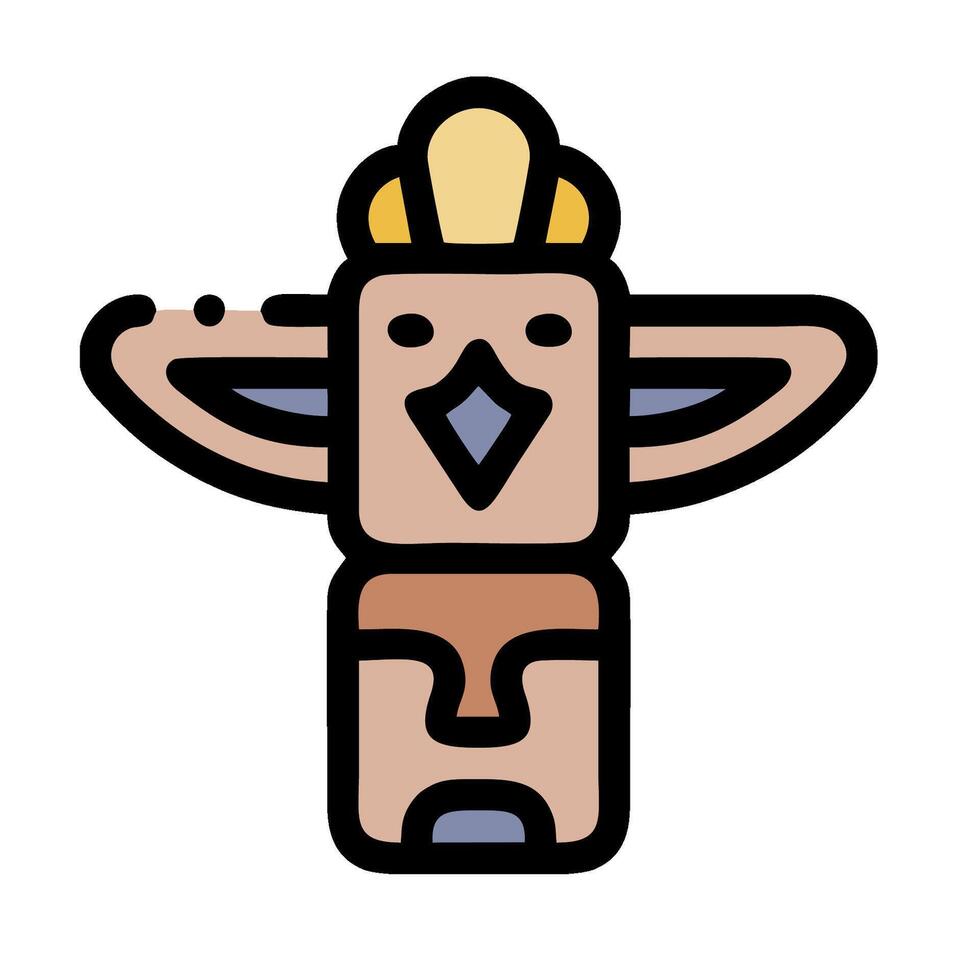 A cartoon character with a hat on its head vector