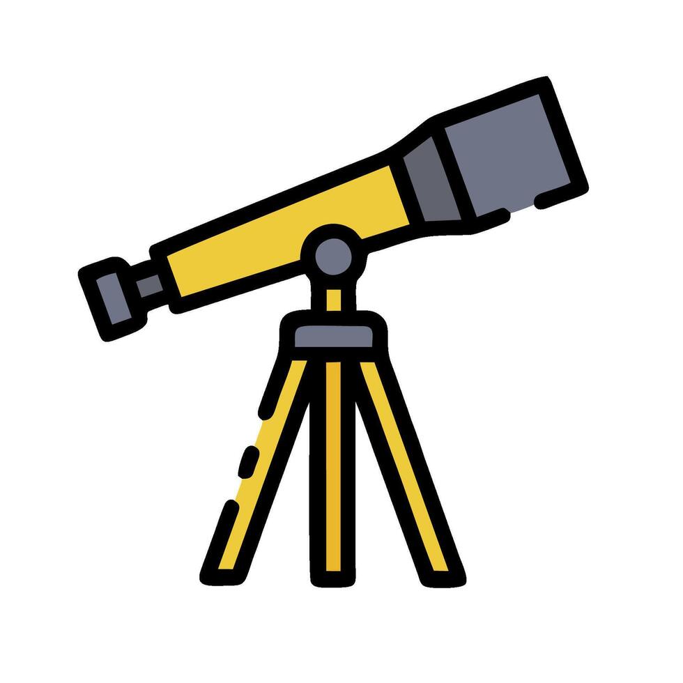 Telescope icon illustration vector