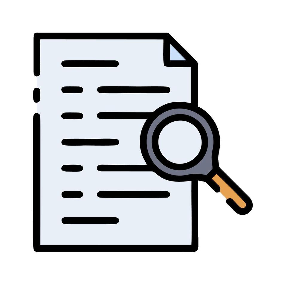 Search document icon illustration design vector