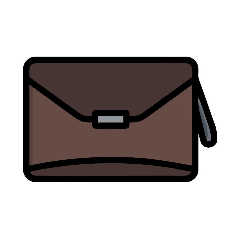 An icon of a brown envelope on a white background vector