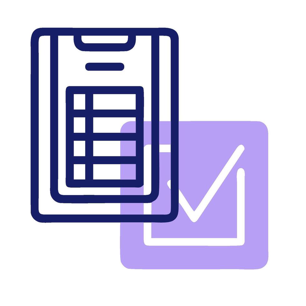 A check box and a check mark icon vector