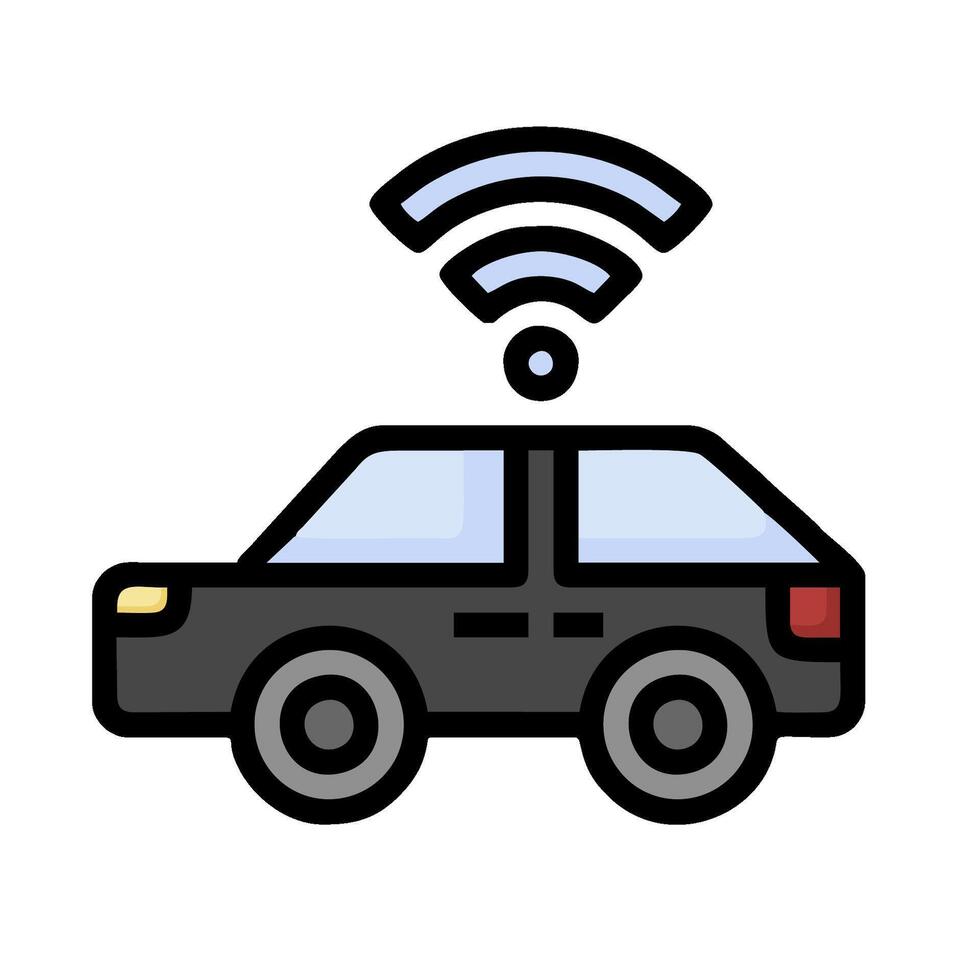Car wifi icon illustration vector