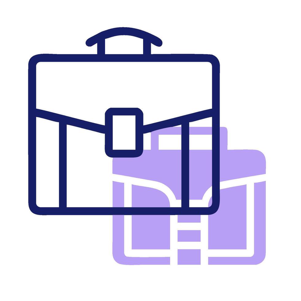A briefcase icon on a white background vector