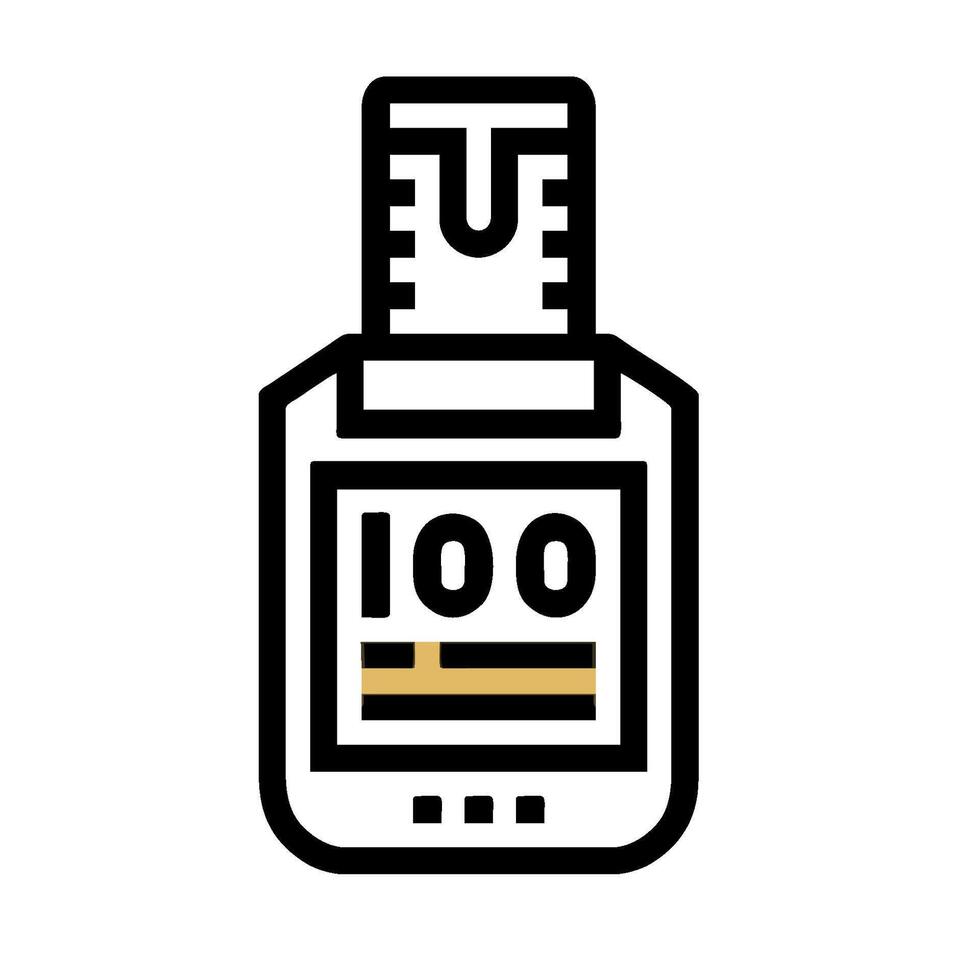 A black and white image of a thermometer vector