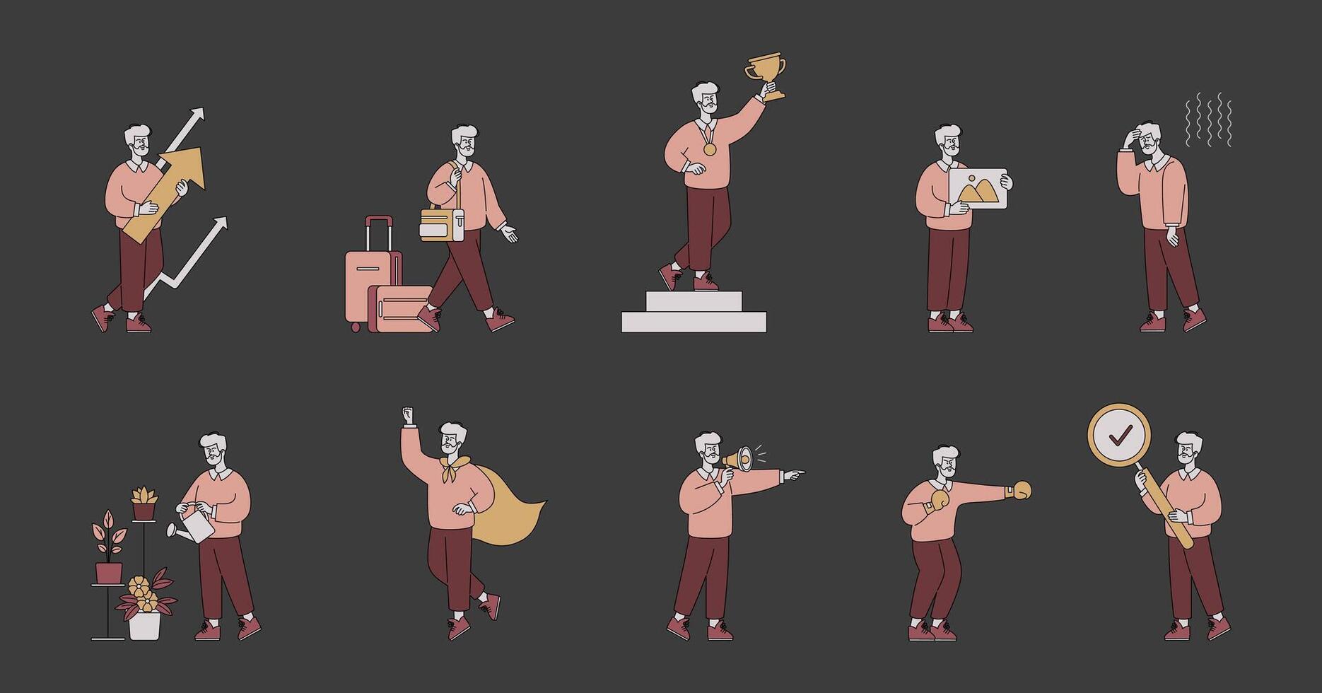 Business People. Flat Illustration vector