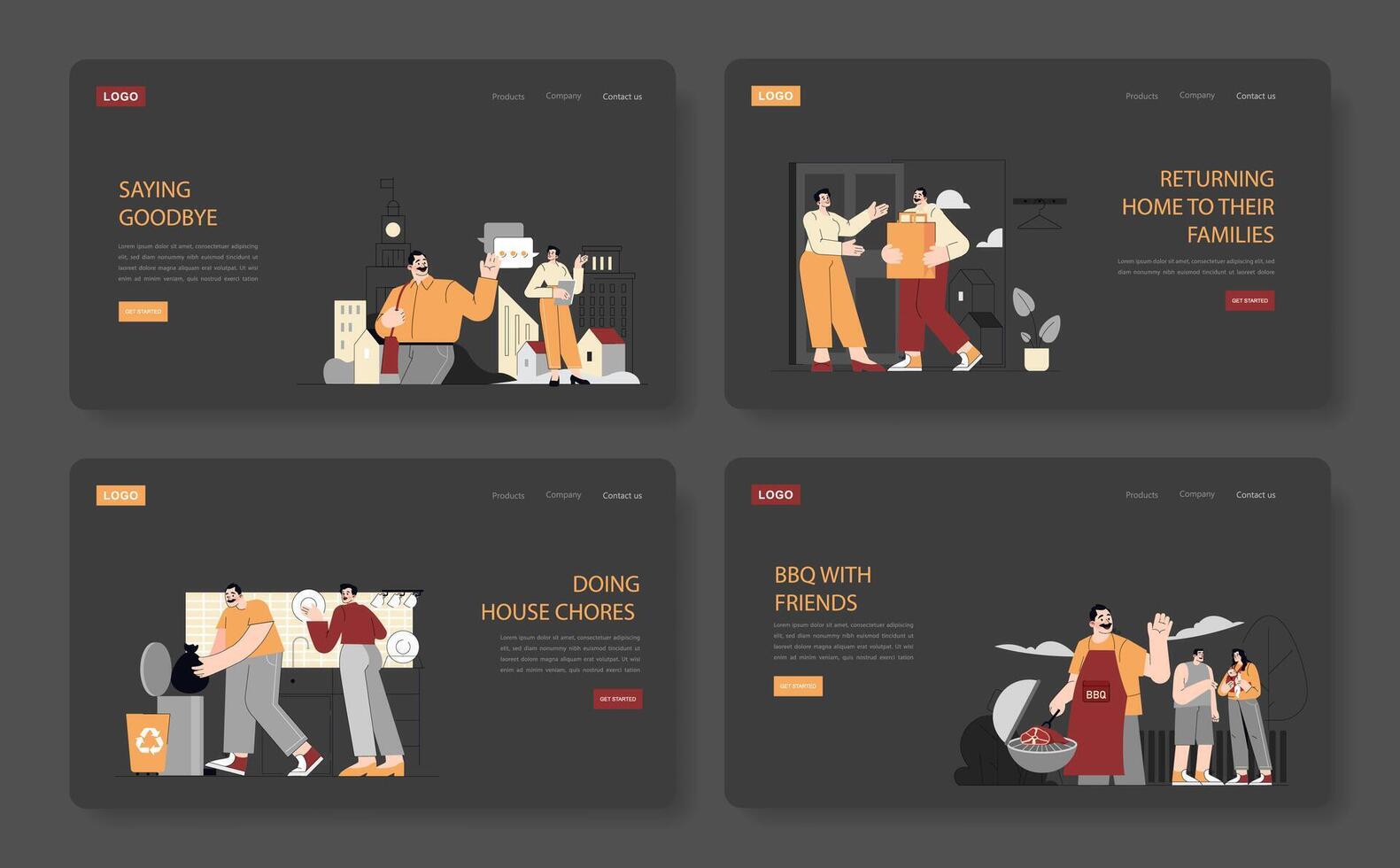 one day of carpentry. Flat Illustration vector