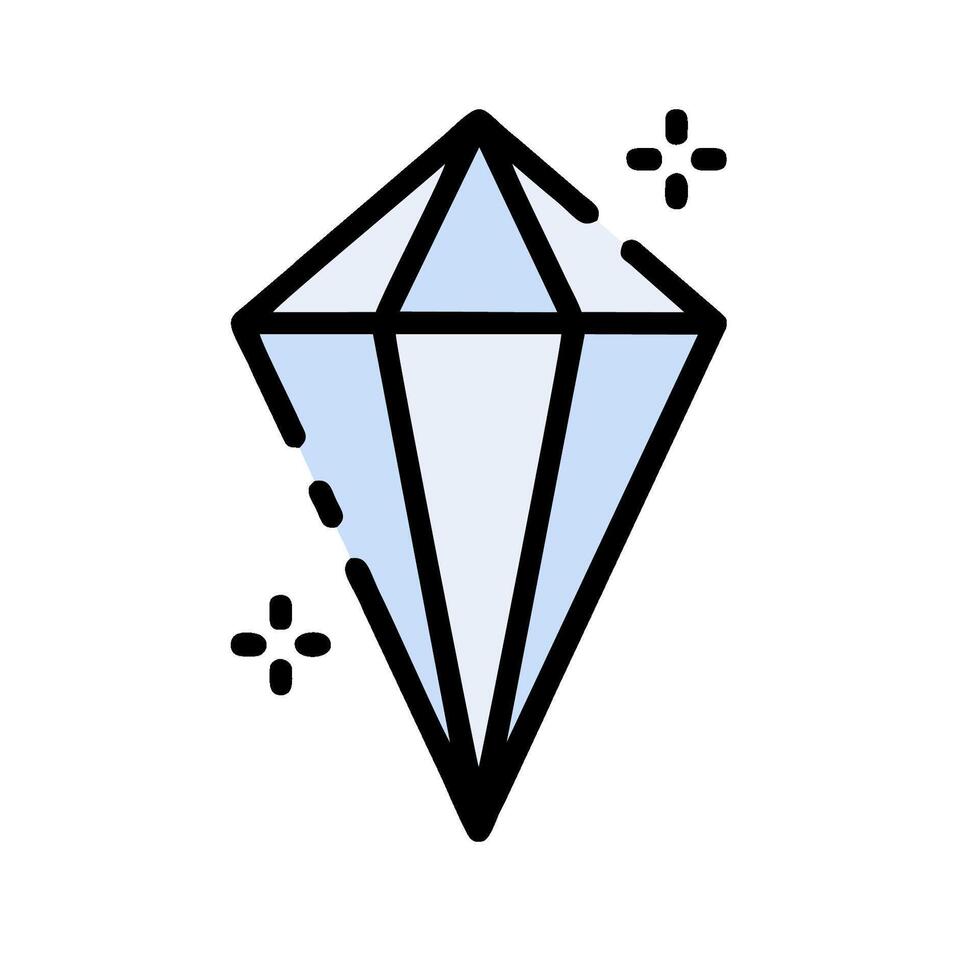 Diamond icon illustration vector