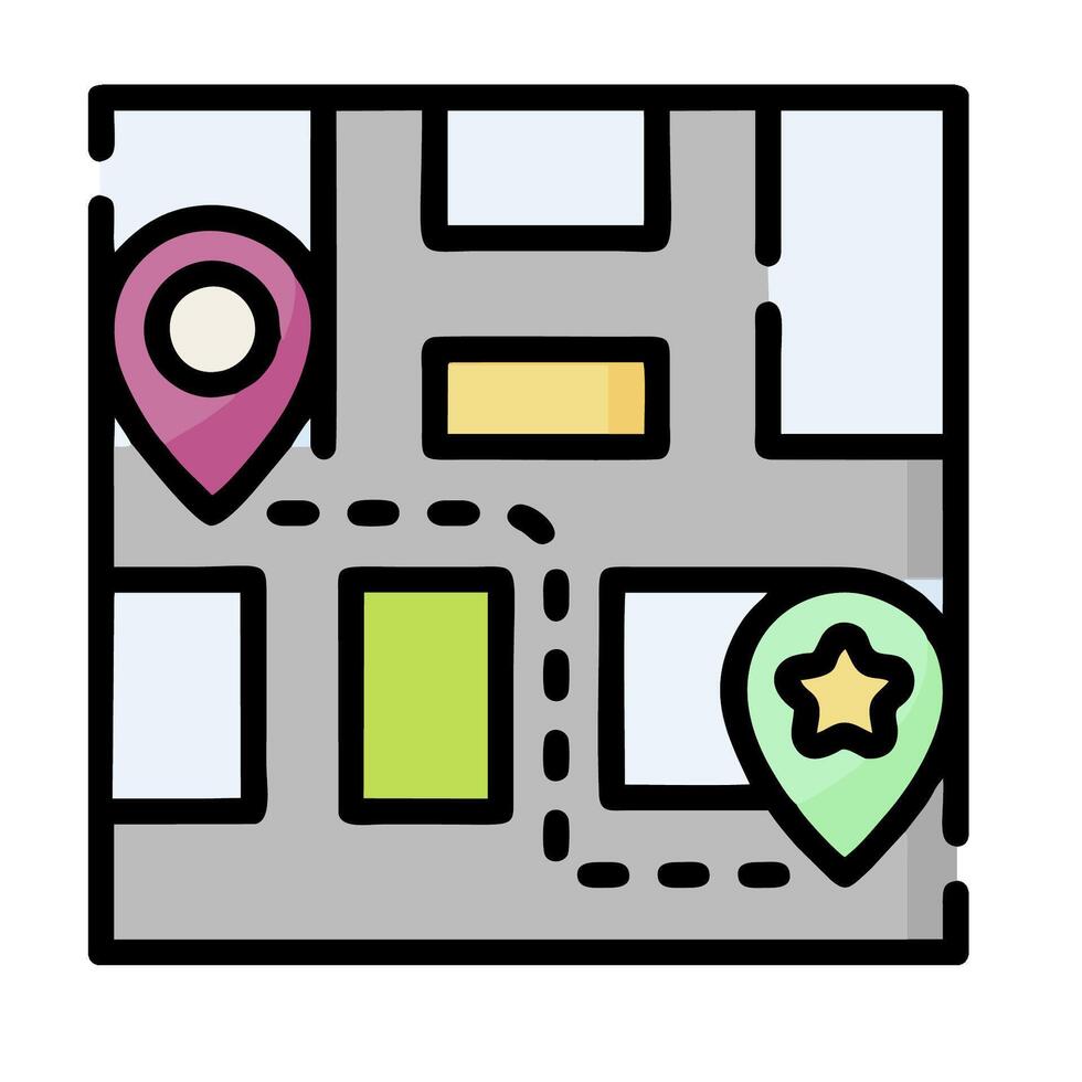 Map location icon illustration vector