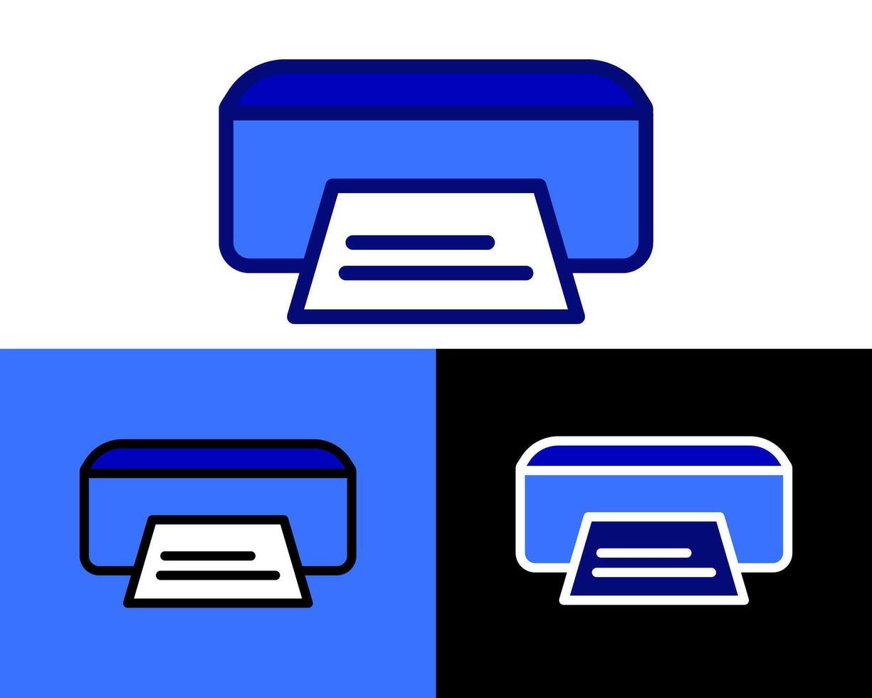 realistic illustration of a printer with paper emerging, showcasing its efficiency and reliability in everyday tasks vector