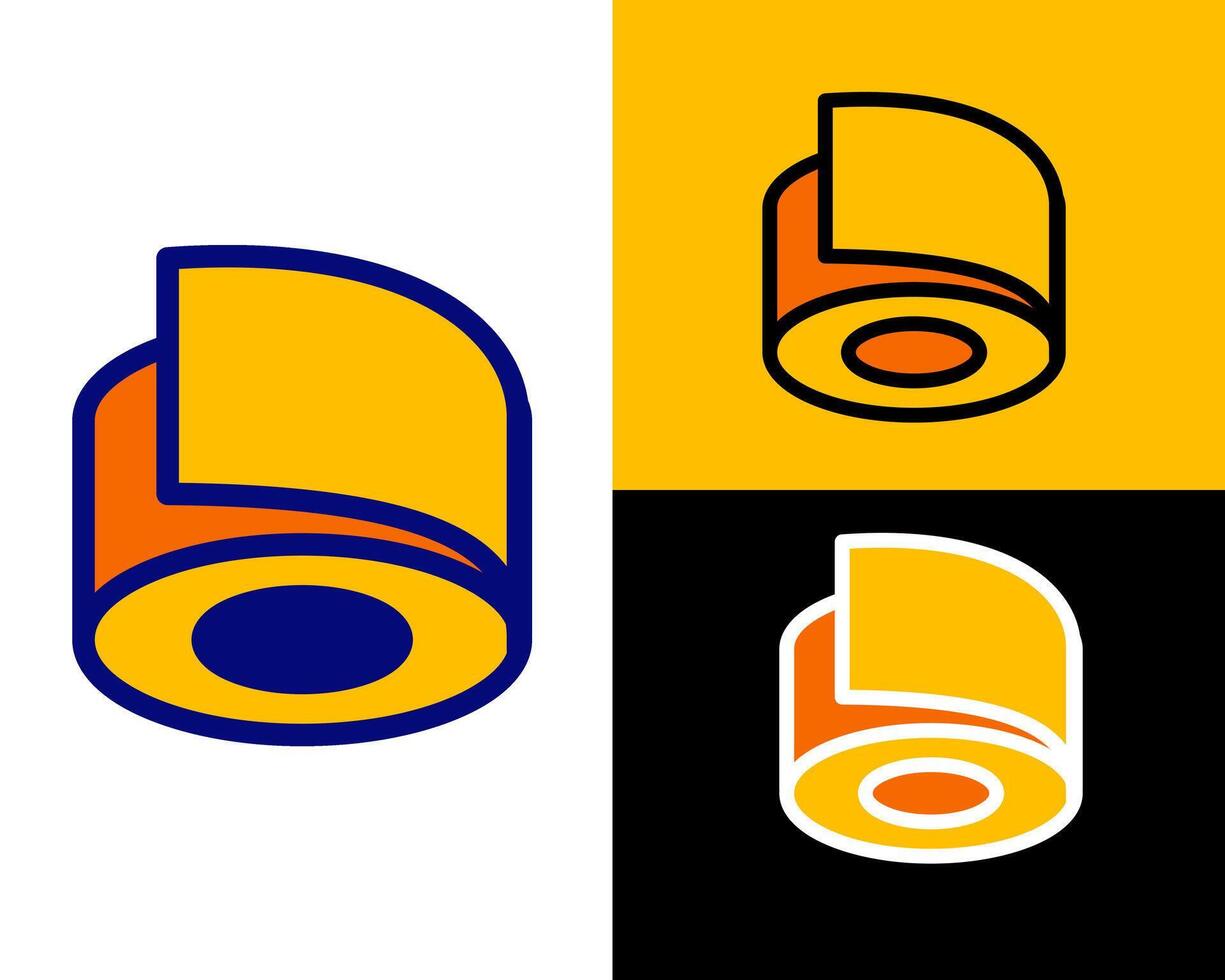 illustration showcasing the adhesive qualities of masking tape, ideal for explaining its uses in art, construction, and DIY projects vector