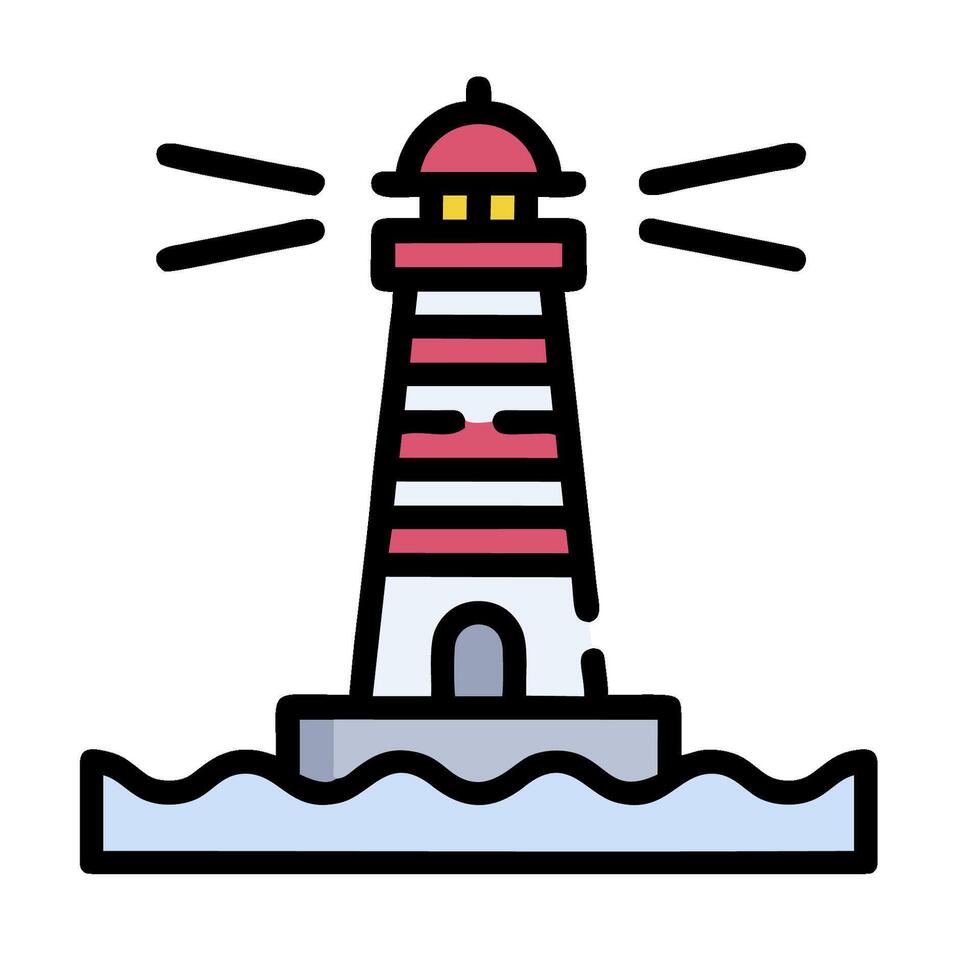 Lighthouse icon illustration vector