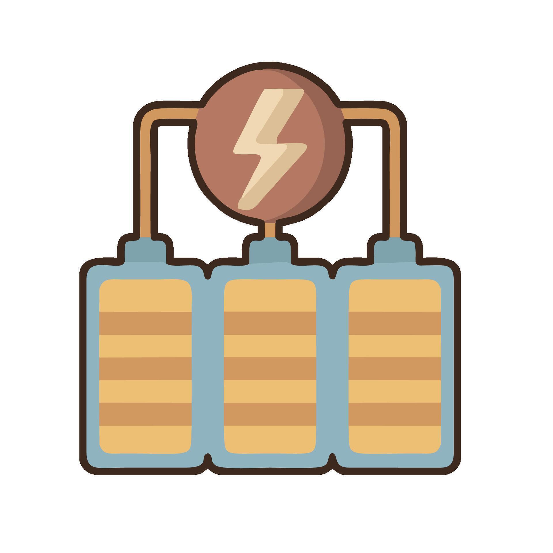 A battery with a lightning bolt on top 51435766 Vector Art at Vecteezy