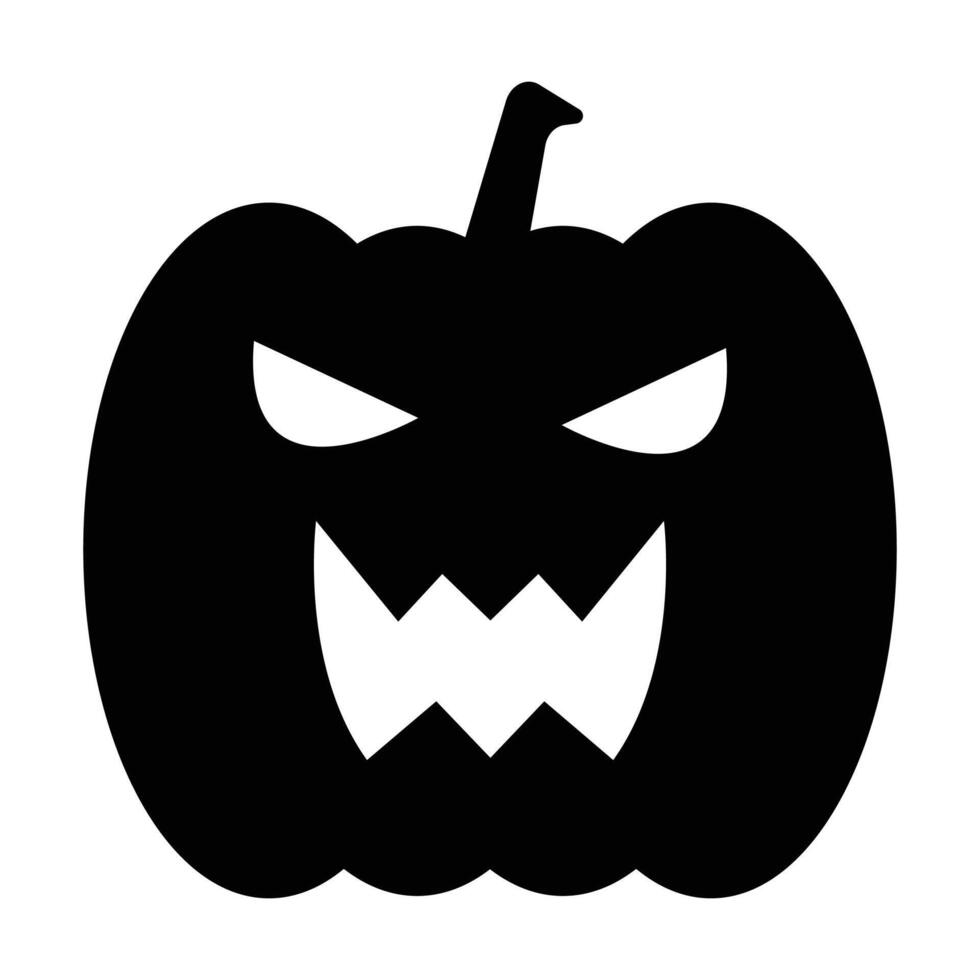 Halloween pumpkin icon on white background vector