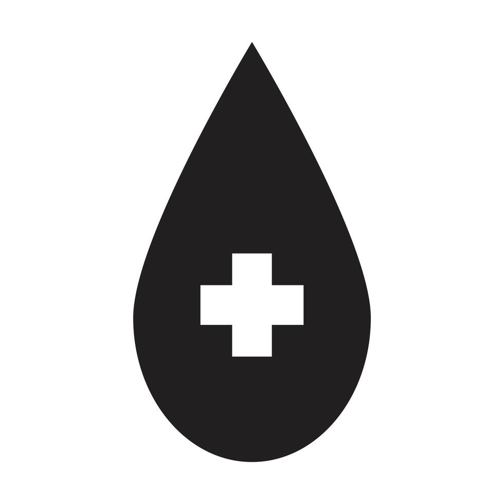 blood icon on white background vector