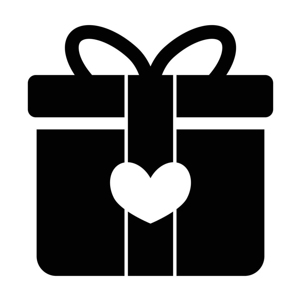 present box icon on white background vector