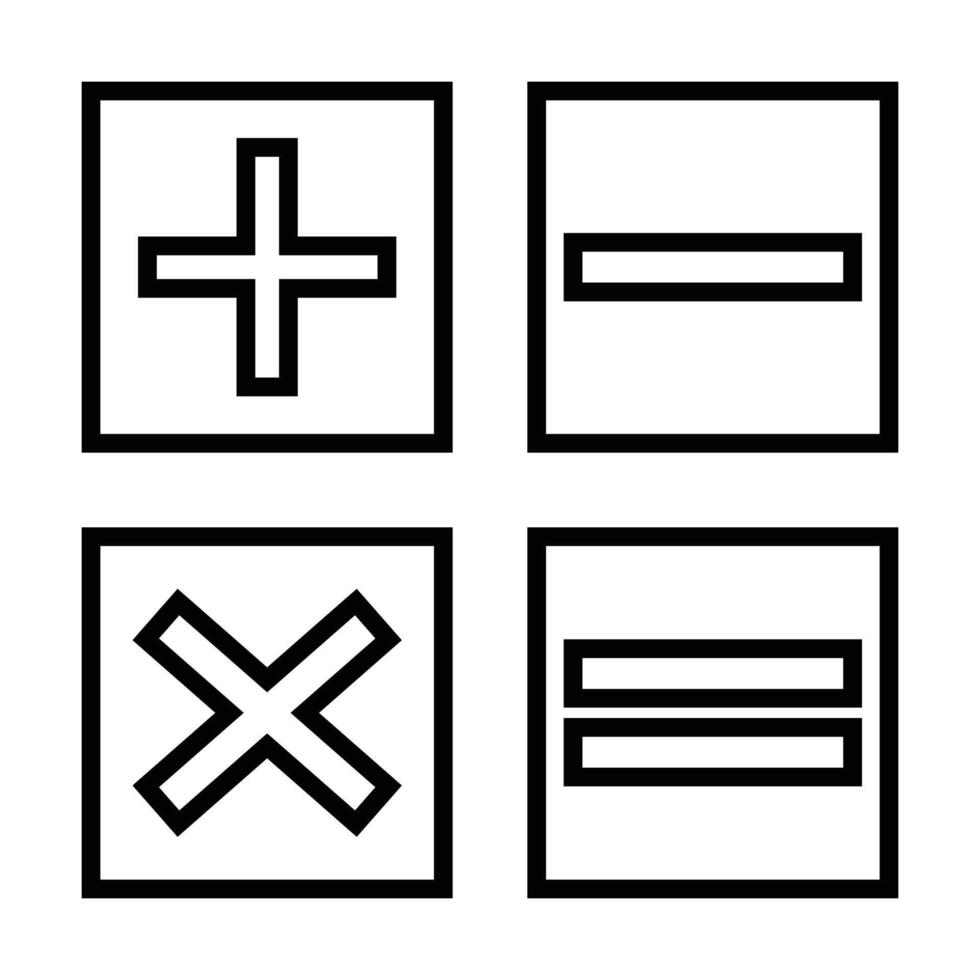 Calculator icon on white background vector