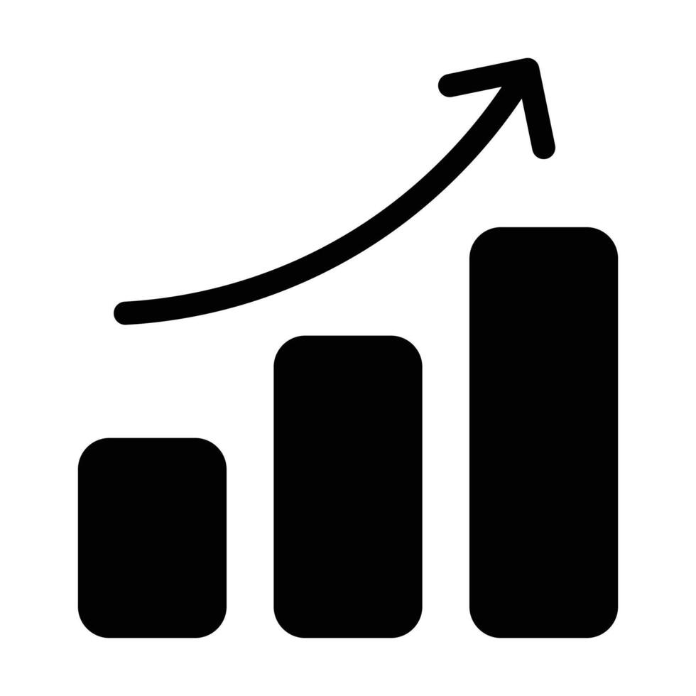 Financial arrows up icon on white background vector