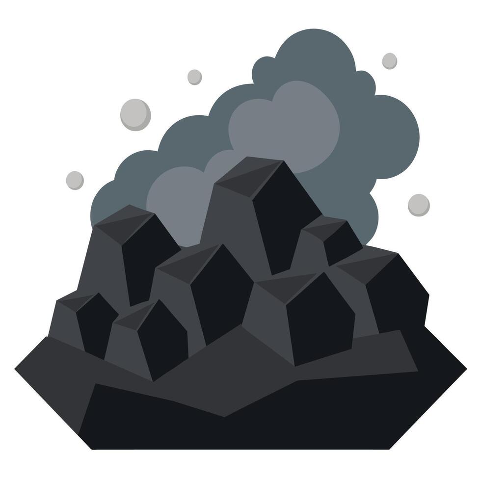 Coal mining icon illustration design vector