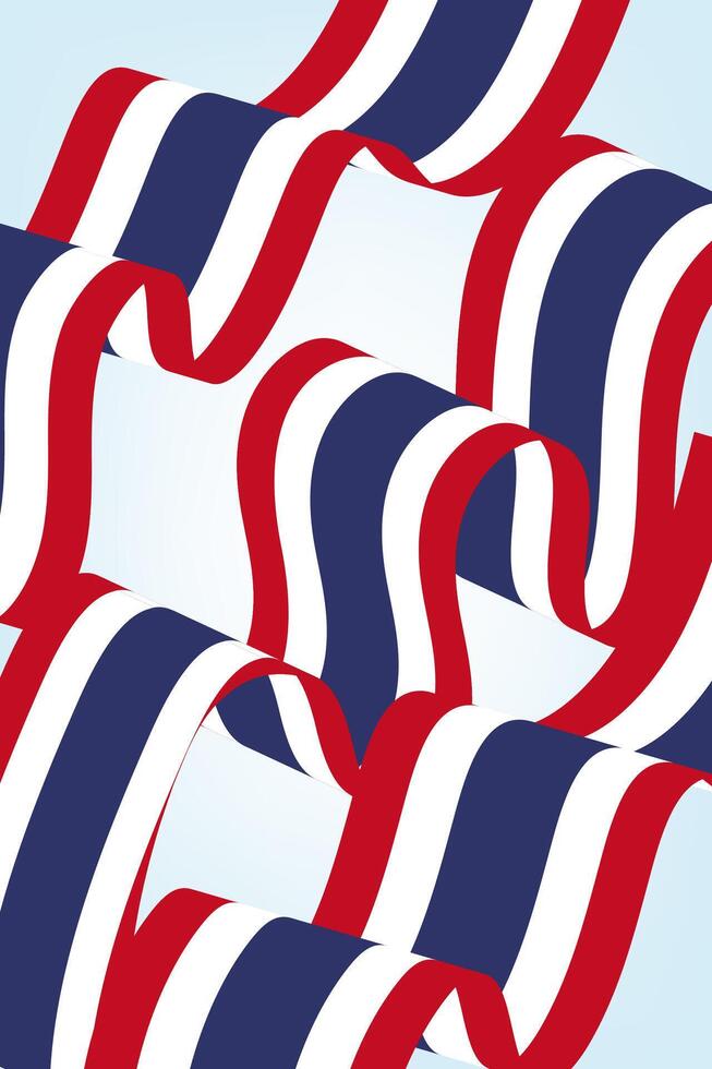 Retro striped graphic design, ribbon illustration. vector