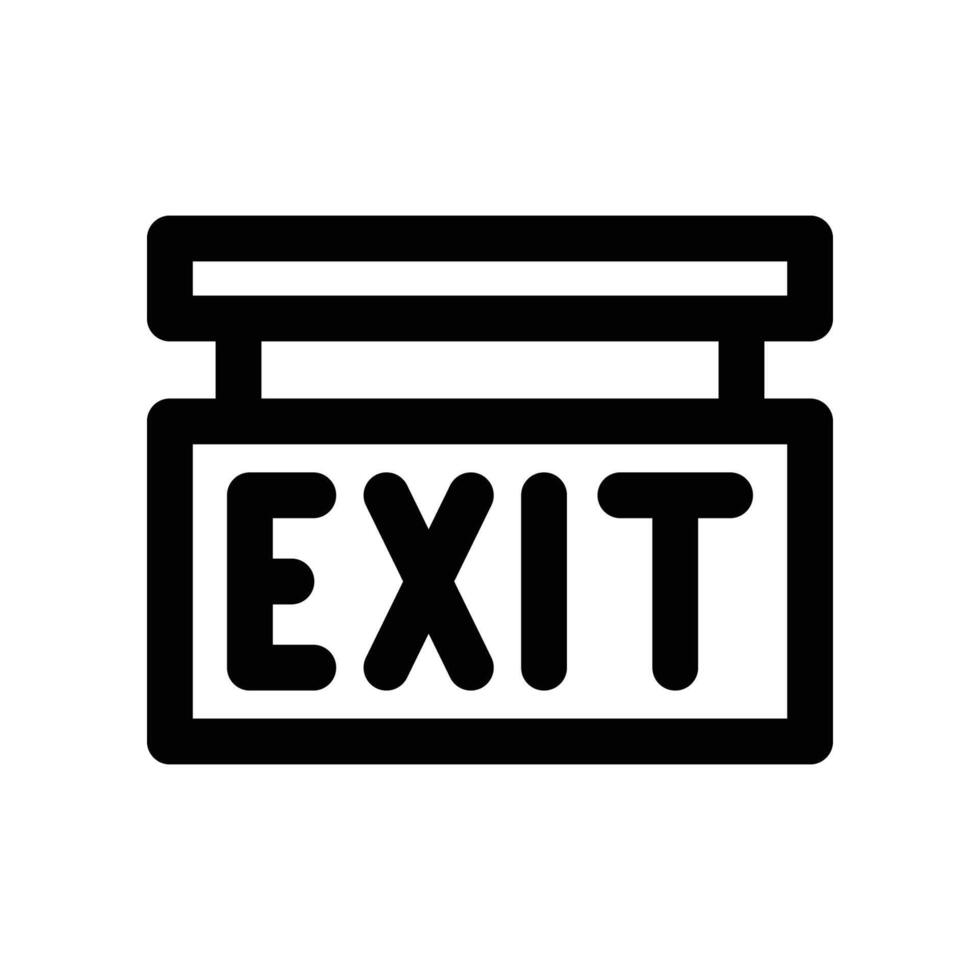 exit icon. line icon for your website, mobile, presentation, and logo design. vector