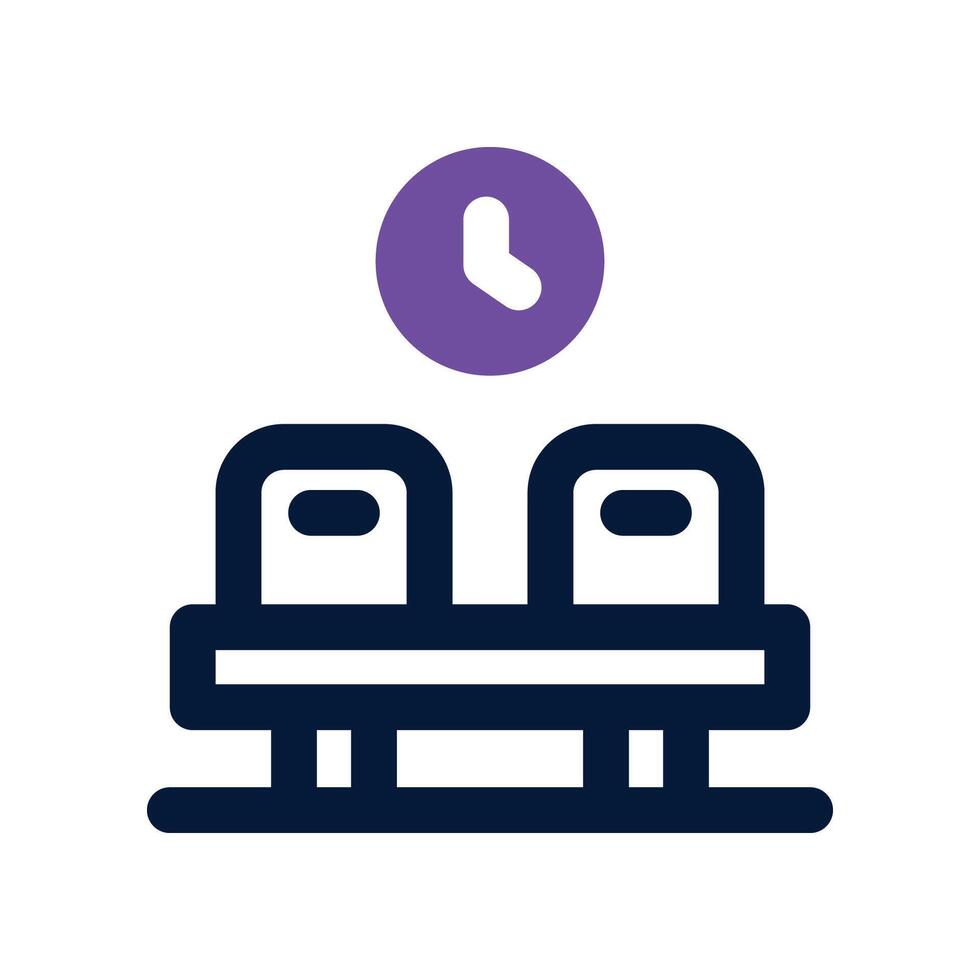 waiting room icon. dual tone icon for your website, mobile, presentation, and logo design. vector
