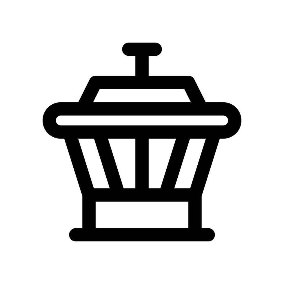 control tower icon. line icon for your website, mobile, presentation, and logo design. vector