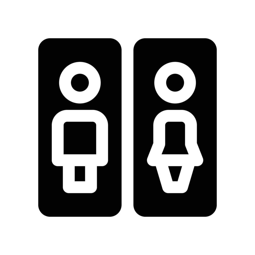 toilet icon. glyph icon for your website, mobile, presentation, and logo design. vector