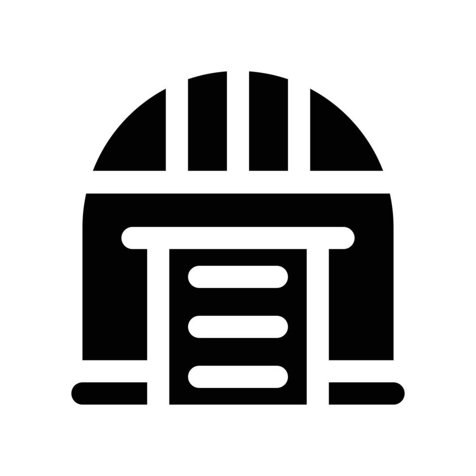 hangar icon. glyph icon for your website, mobile, presentation, and logo design. vector