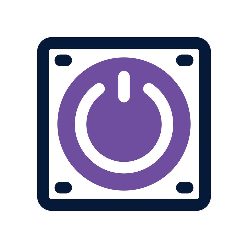 power button icon. dual tone icon for your website, mobile, presentation, and logo design. vector
