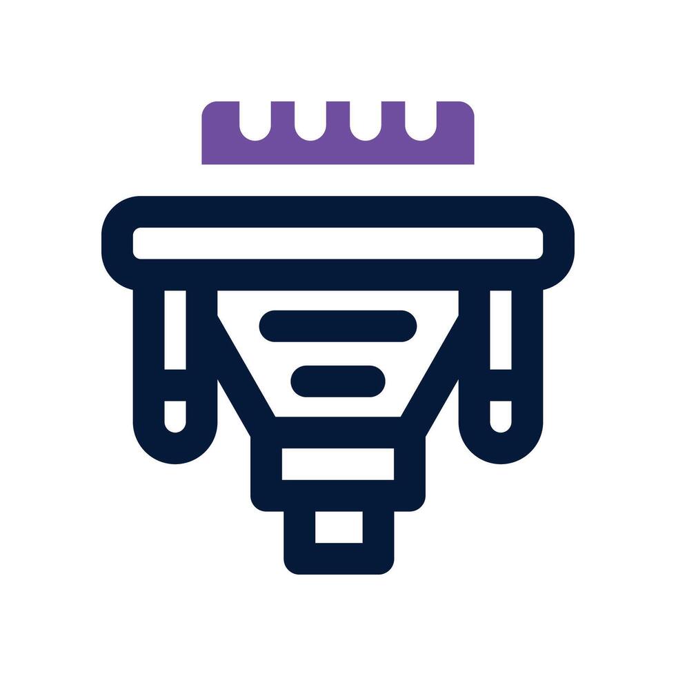 vga cable icon. dual tone icon for your website, mobile, presentation, and logo design. vector