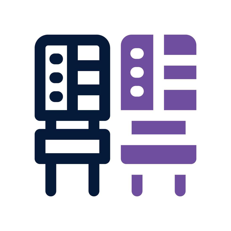 capacitor icon. dual tone icon for your website, mobile, presentation, and logo design. vector