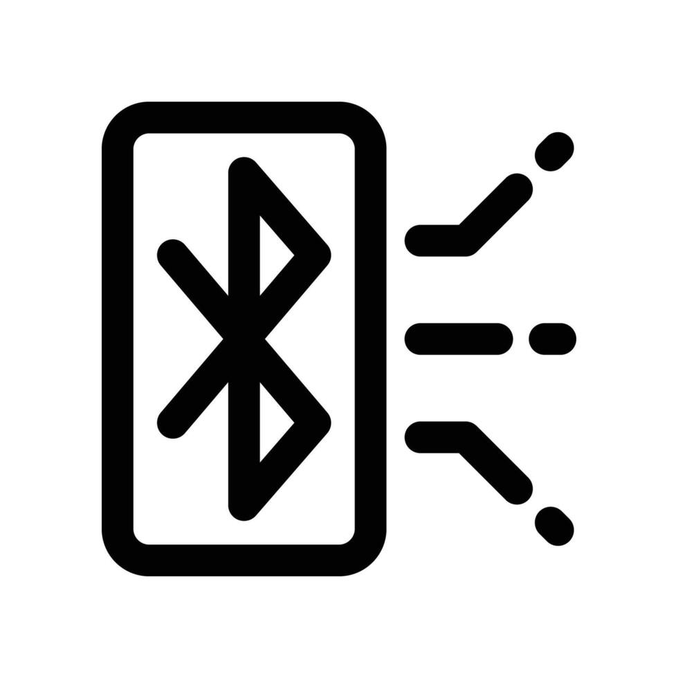 bluetooth icon. line icon for your website, mobile, presentation, and logo design. vector