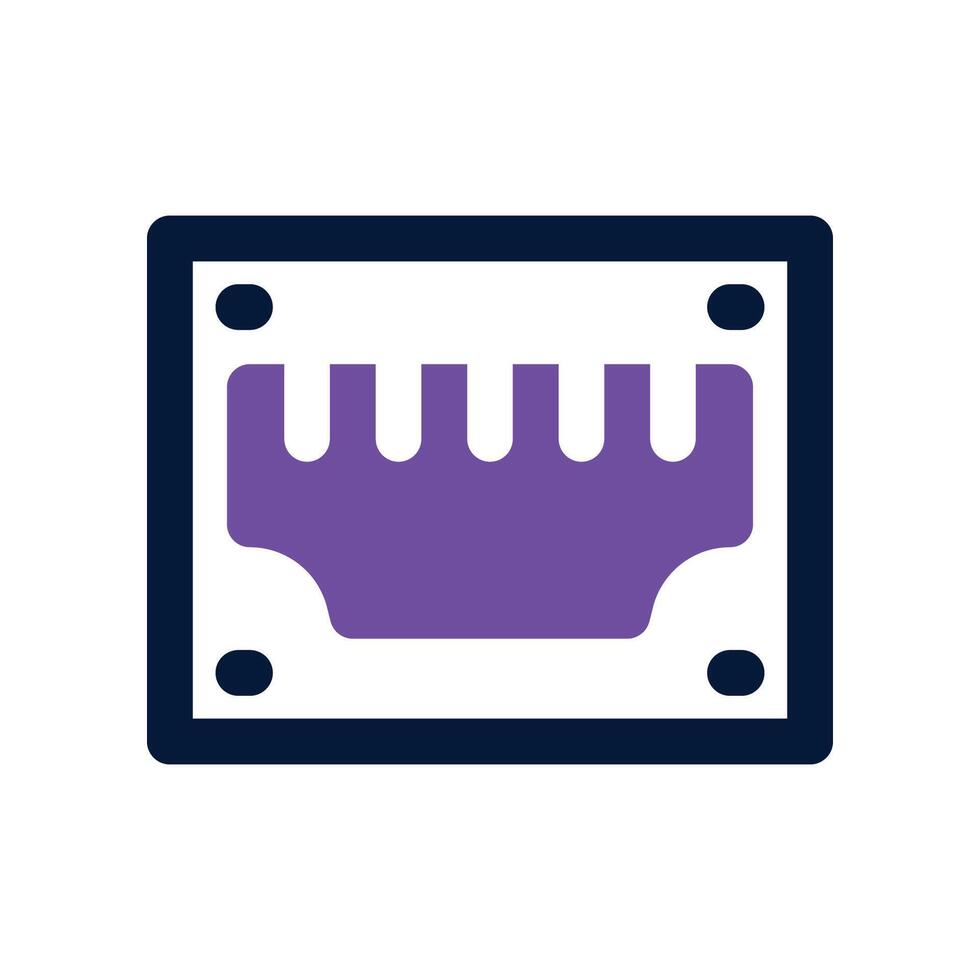 hdmi port icon. dual tone icon for your website, mobile, presentation, and logo design. vector