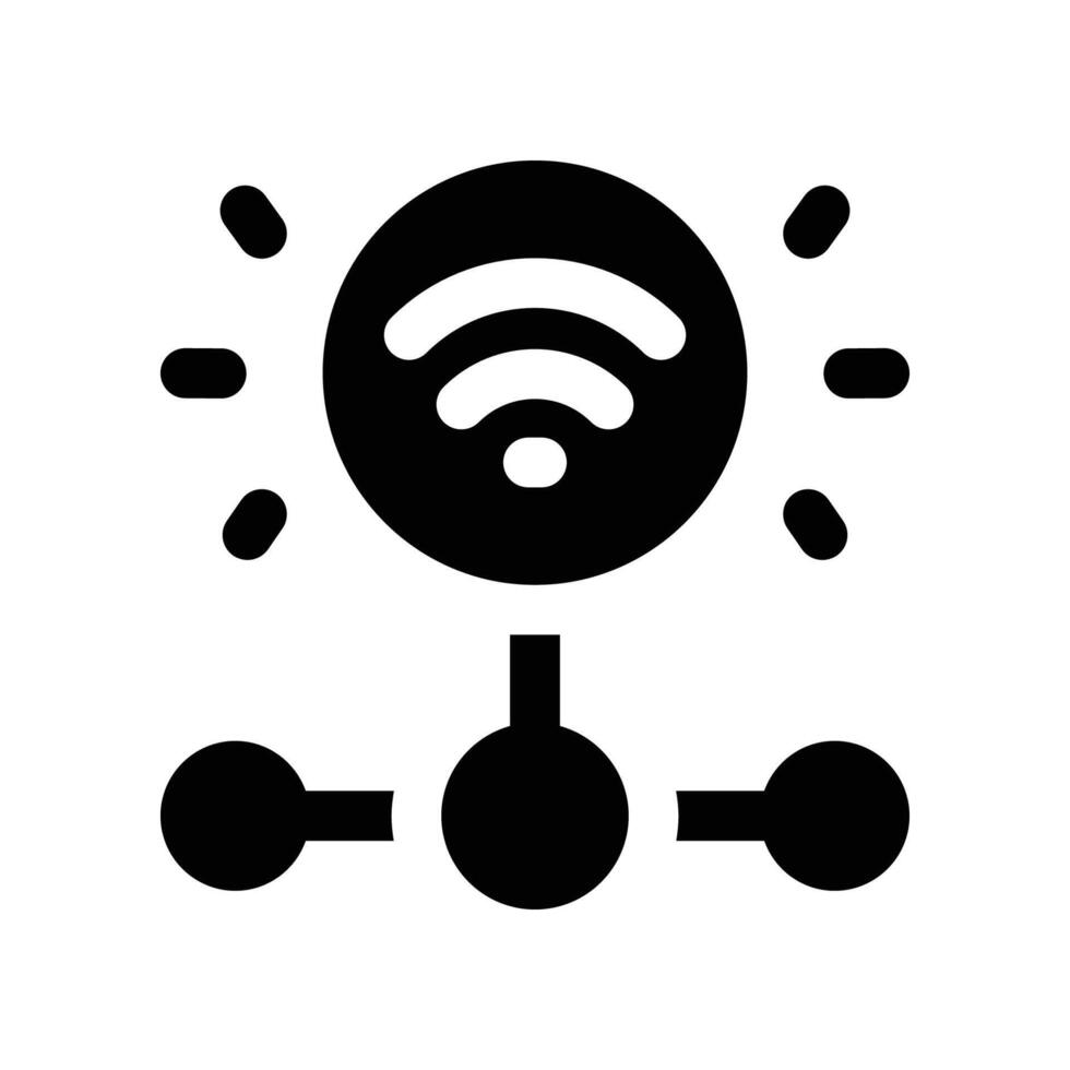 wifi icon. glyph icon for your website, mobile, presentation, and logo design. vector