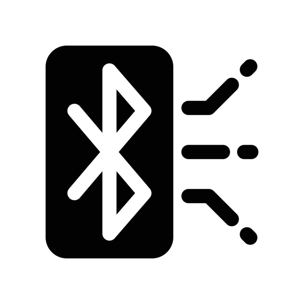 bluetooth icon. glyph icon for your website, mobile, presentation, and logo design. vector