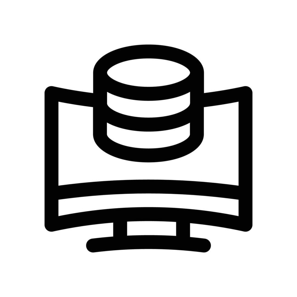 database icon. line icon for your website, mobile, presentation, and logo design. vector