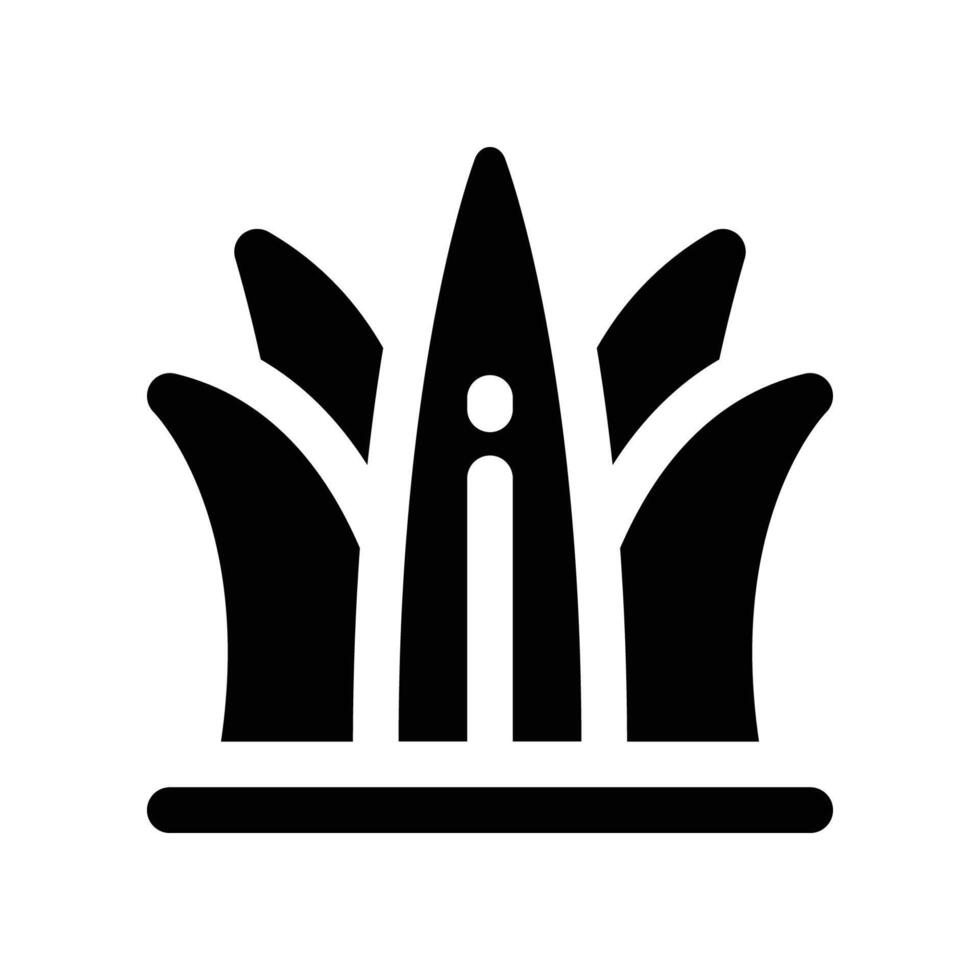 grass icon. glyph icon for your website, mobile, presentation, and logo design. vector