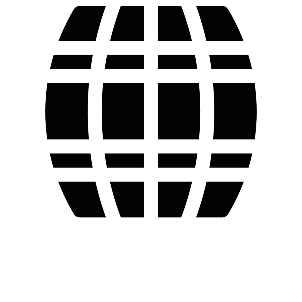 barrel icon. glyph icon for your website, mobile, presentation, and logo design. vector