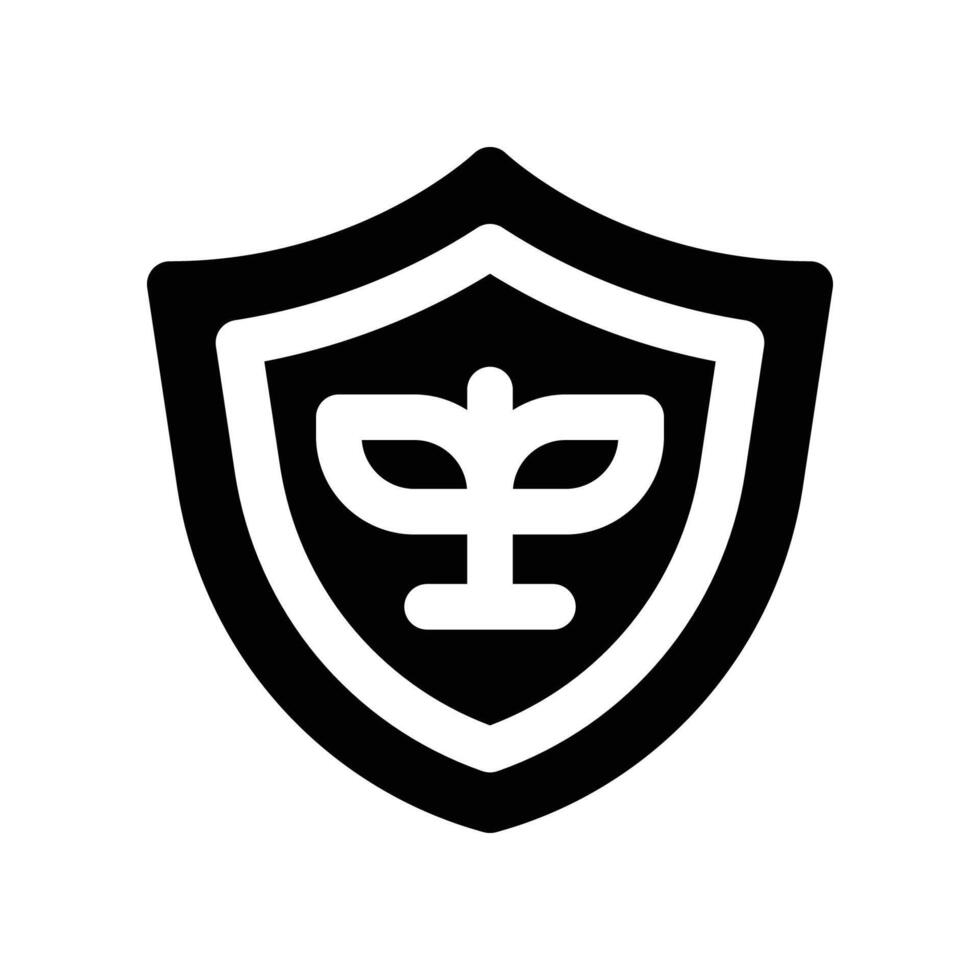 shield icon. glyph icon for your website, mobile, presentation, and logo design. vector