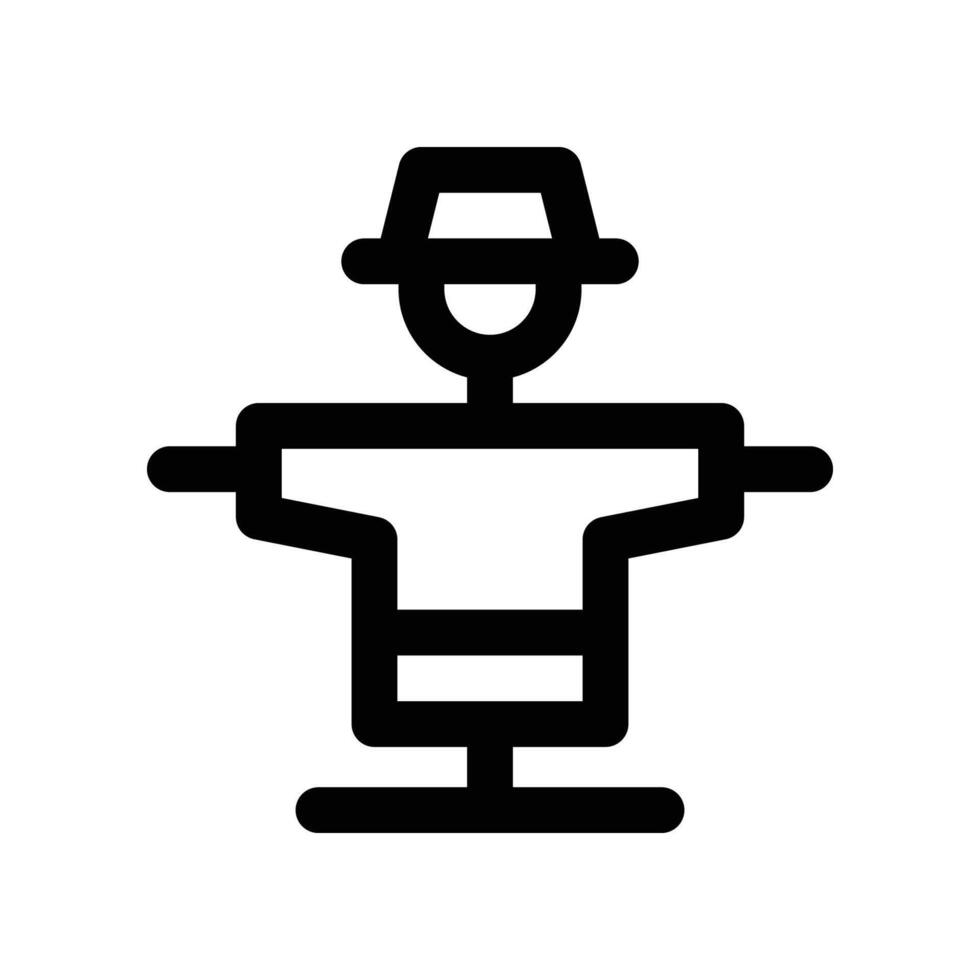 scarecrow icon. line icon for your website, mobile, presentation, and logo design. vector