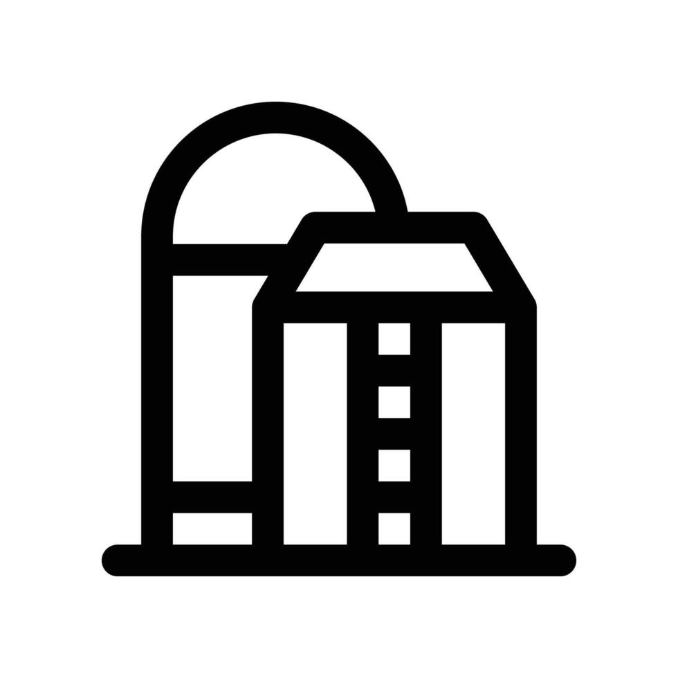 silo icon. line icon for your website, mobile, presentation, and logo design. vector