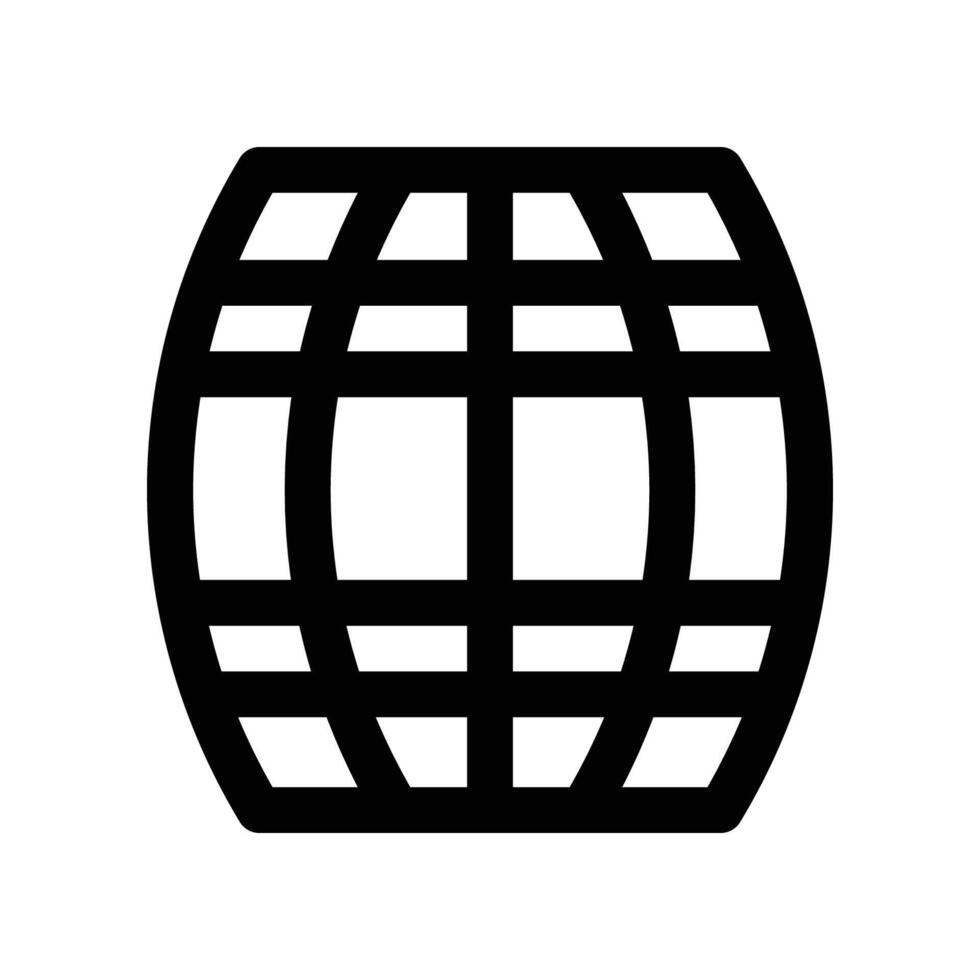 barrel icon. line icon for your website, mobile, presentation, and logo design. vector