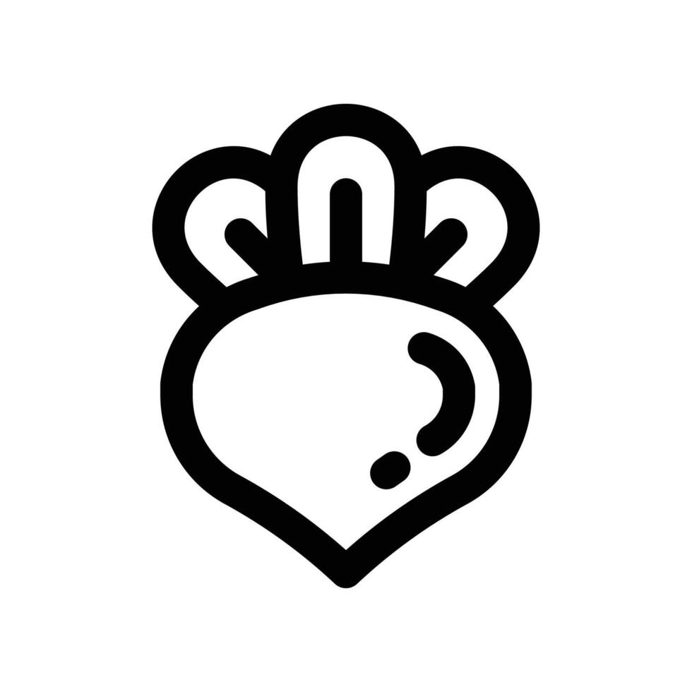 beetroot icon. line icon for your website, mobile, presentation, and logo design. vector