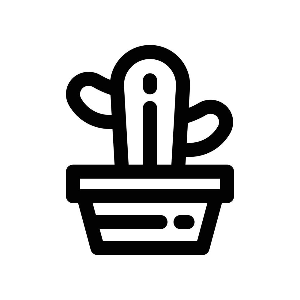 cactus icon. line icon for your website, mobile, presentation, and logo design. vector