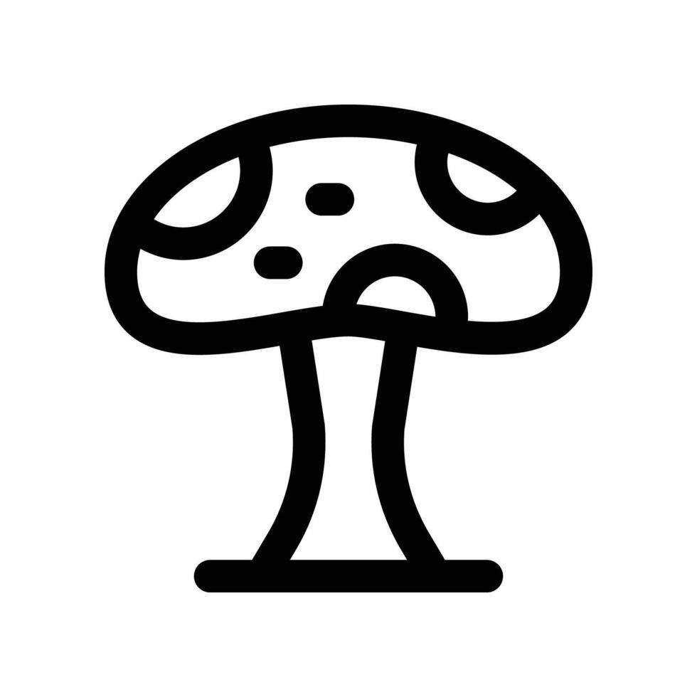 mushroom icon. line icon for your website, mobile, presentation, and logo design. vector
